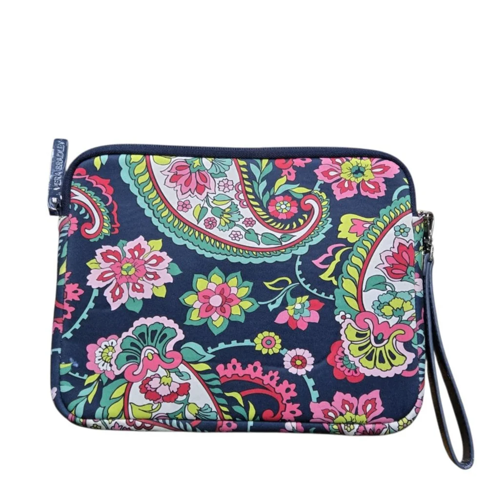 Vera Bradley Petal Paisley Floral Print Tablet Case I-pad Kindle sleeve Clean
